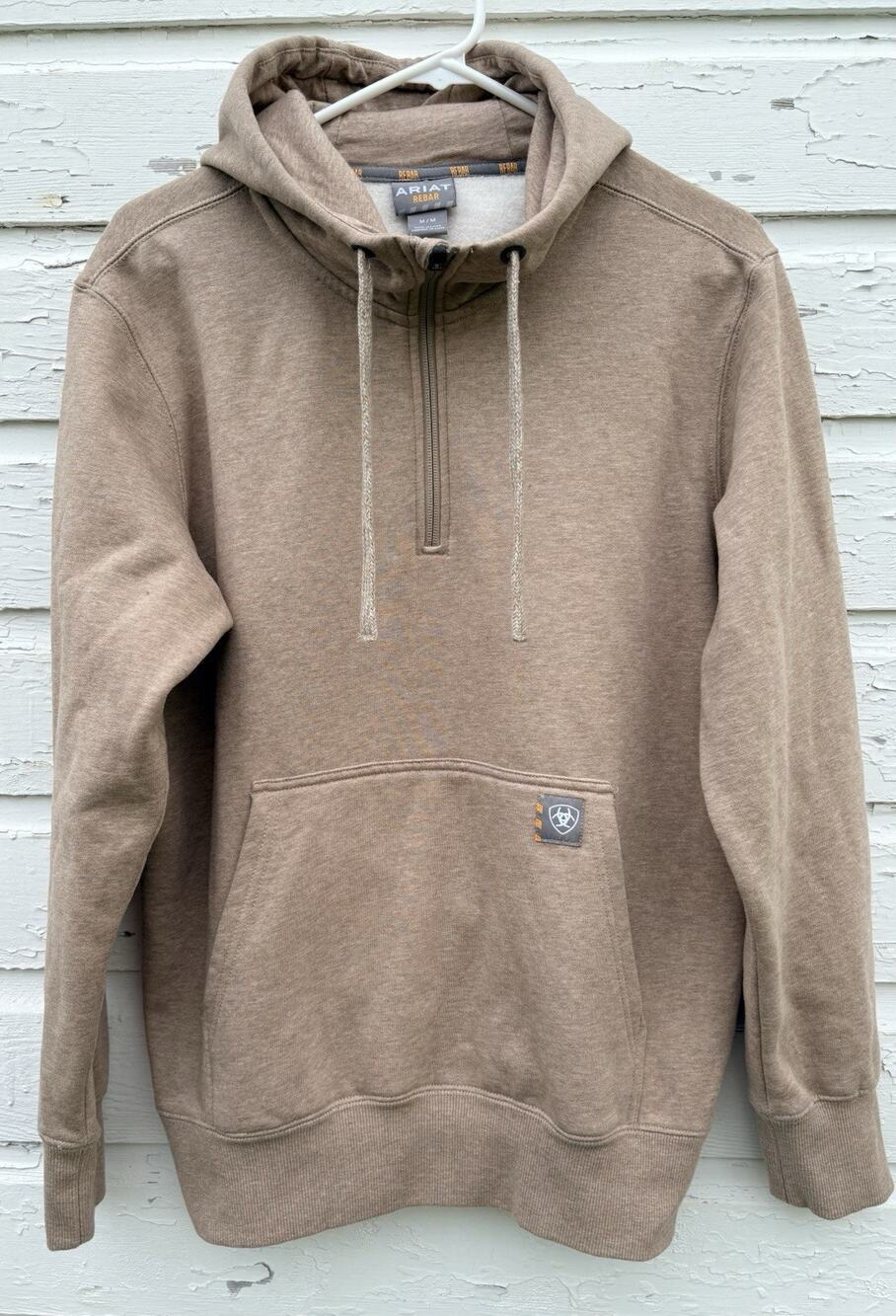Ariat Rebar Tan Light Brown Zip Hoodie Women’s Size M Gorpcore Hiking Utility